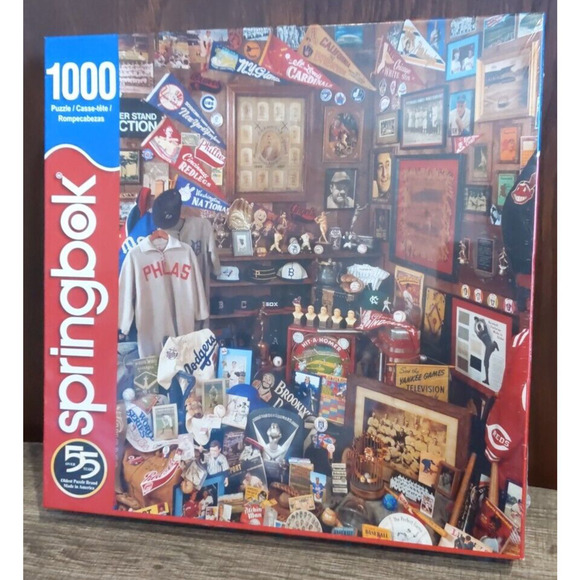 Springbok Jigsaw Puzzle Brand New 1000 pc. 30 x 24" Baseball unopened - Picture 1 of 4
